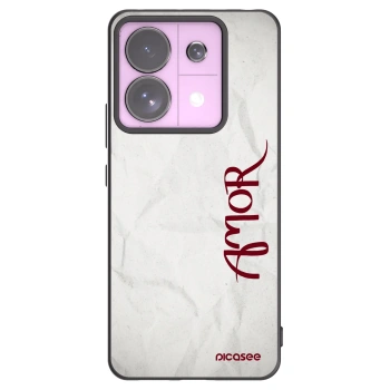 Picasee silikonski črni ovitek za Xiaomi Redmi Note 13 Pro 5G - Amor