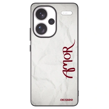 Picasee silikonski črni ovitek za Xiaomi Redmi Note 13 Pro+ 5G - Amor