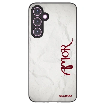 Picasee silikonski črni ovitek za Samsung Galaxy A35 5G A356B - Amor