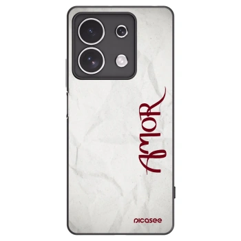 Picasee silikonski črni ovitek za Xiaomi Redmi Note 13 4G - Amor