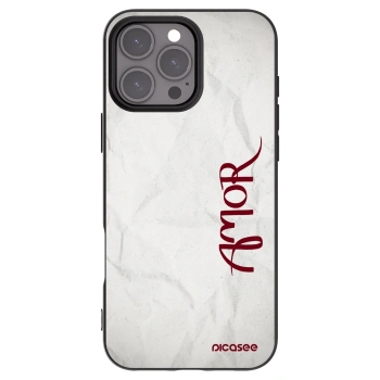 Picasee silikonski črni ovitek za Apple iPhone 16 Pro Max - Amor