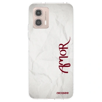 Picasee silikonski prozorni ovitek za Motorola Moto G53 5G - Amor