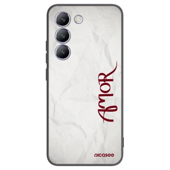 Picasee silikonski črni ovitek za Vivo V40 SE 5G - Amor