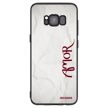 Picasee silikonski črni ovitek za Samsung Galaxy S8 G950F - Amor