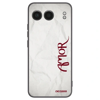Picasee silikonski črni ovitek za OnePlus Nord 4 - Amor
