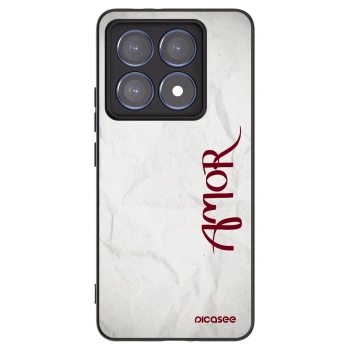 Picasee silikonski črni ovitek za Xiaomi 14T Pro - Amor