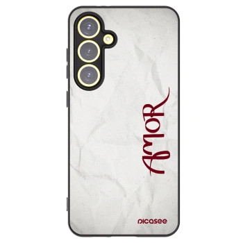 Picasee silikonski črni ovitek za Samsung Galaxy S24 FE S721B - Amor