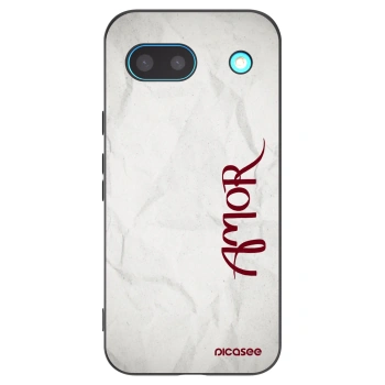 Picasee silikonski črni ovitek za Google Pixel 8 - Amor