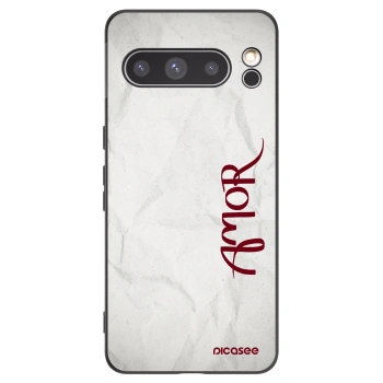 Picasee silikonski črni ovitek za Google Pixel 8 Pro - Amor