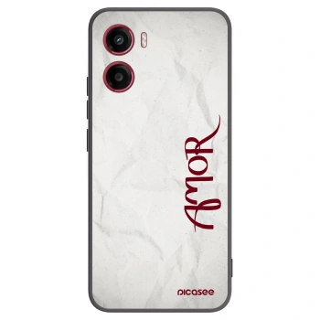 Picasee silikonski črni ovitek za Motorola Moto G05 - Amor