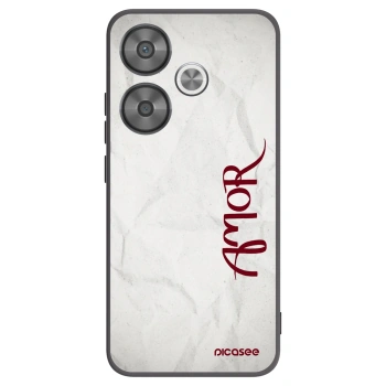 Picasee silikonski črni ovitek za Xiaomi Poco F6 - Amor