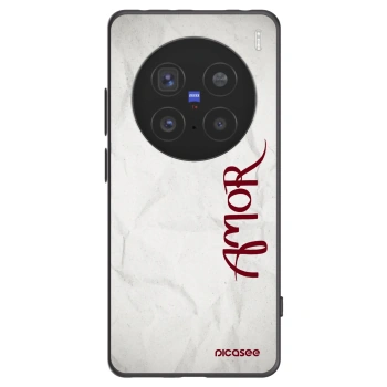 Picasee silikonski črni ovitek za Vivo X200 Pro - Amor