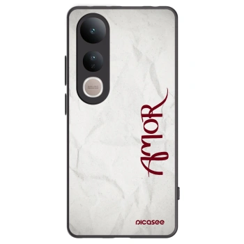 Picasee silikonski črni ovitek za Vivo V50 Lite 5G - Amor