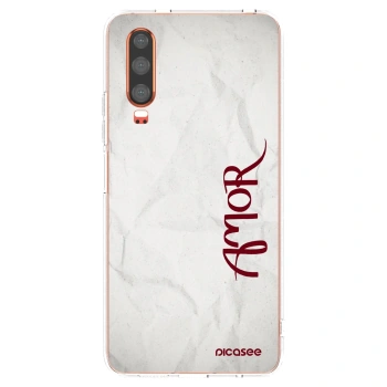 Picasee silikonski prozorni ovitek za Huawei P30 - Amor