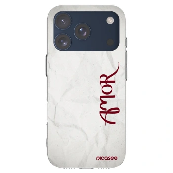 Picasee silikonski prozorni ovitek za Apple iPhone 17 Pro - Amor