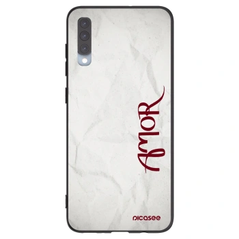 Picasee silikonski črni ovitek za Samsung Galaxy A70 A705F - Amor