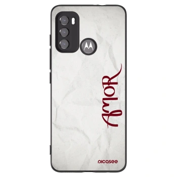 Picasee silikonski črni ovitek za Motorola Edge 60 5G - Amor