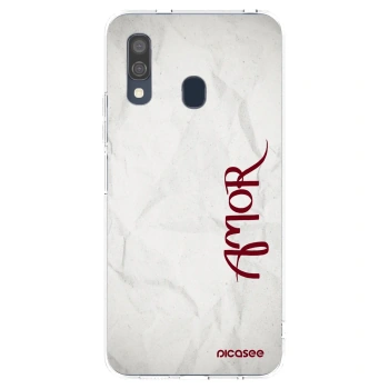 Picasee silikonski prozorni ovitek za Samsung Galaxy A40 A405F - Amor