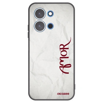 Picasee silikonski črni ovitek za Xiaomi Redmi 15C 4G - Amor