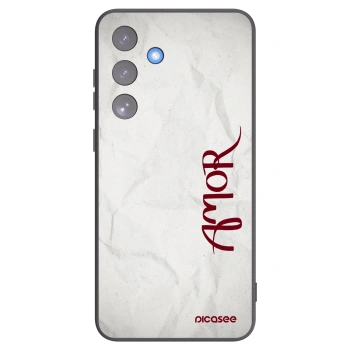 Picasee silikonski črni ovitek za Samsung Galaxy S25 FE 5G - Amor