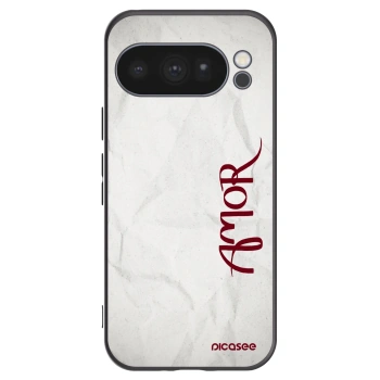 Picasee silikonski črni ovitek za Google Pixel 10 Pro - Amor