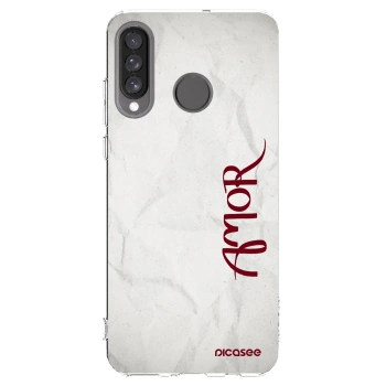 Picasee silikonski prozorni ovitek za Huawei P30 Lite - Amor