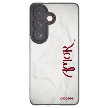 Picasee silikonski črni ovitek za Samsung Galaxy S26 - Amor