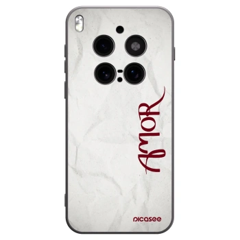Picasee silikonski črni ovitek za Vivo X300 Pro - Amor