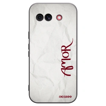 Picasee silikonski črni ovitek za Google Pixel 10a - Amor