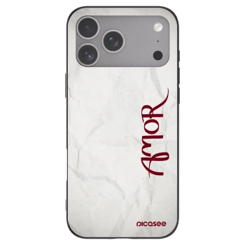 Picasee silikonski črni ovitek za Apple iPhone 18 Pro Max - Amor