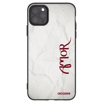 Picasee silikonski črni ovitek za Apple iPhone 11 Pro Max - Amor