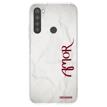 Picasee silikonski prozorni ovitek za Xiaomi Redmi Note 8 - Amor