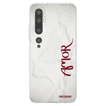 Picasee silikonski prozorni ovitek za Xiaomi Mi Note 10 (Pro) - Amor