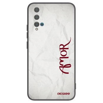 Picasee silikonski črni ovitek za Huawei Nova 5T - Amor