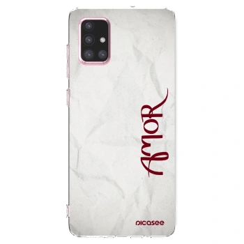 Picasee silikonski prozorni ovitek za Samsung Galaxy A71 A715F - Amor