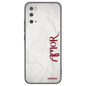 Picasee silikonski črni ovitek za Samsung Galaxy S20 G980F - Amor