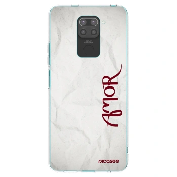 Picasee silikonski črni ovitek za Xiaomi Redmi Note 9 - Amor
