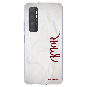 Picasee silikonski prozorni ovitek za Xiaomi Mi Note 10 Lite - Amor