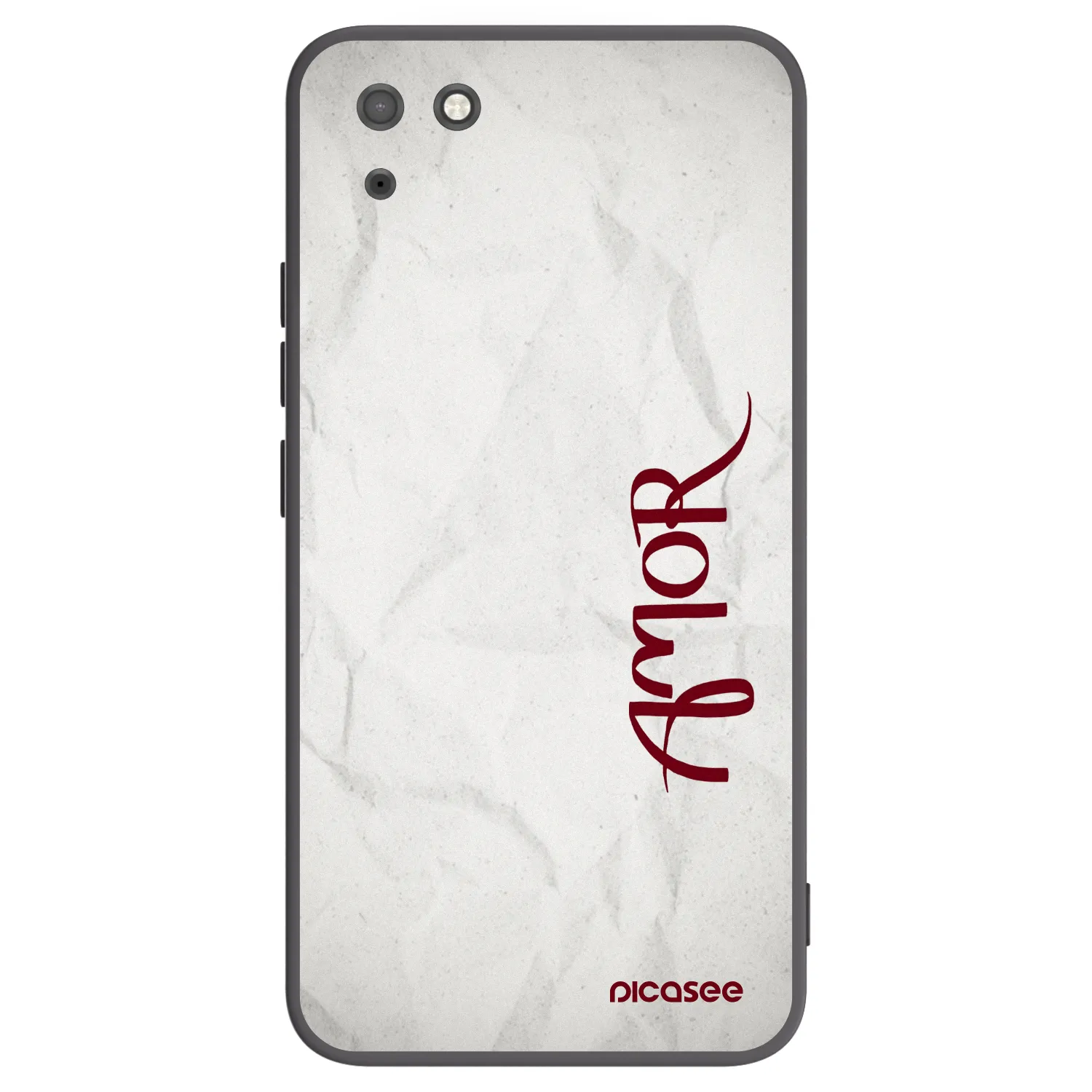 Picasee silikonski črni ovitek za Huawei Y5P - Amor