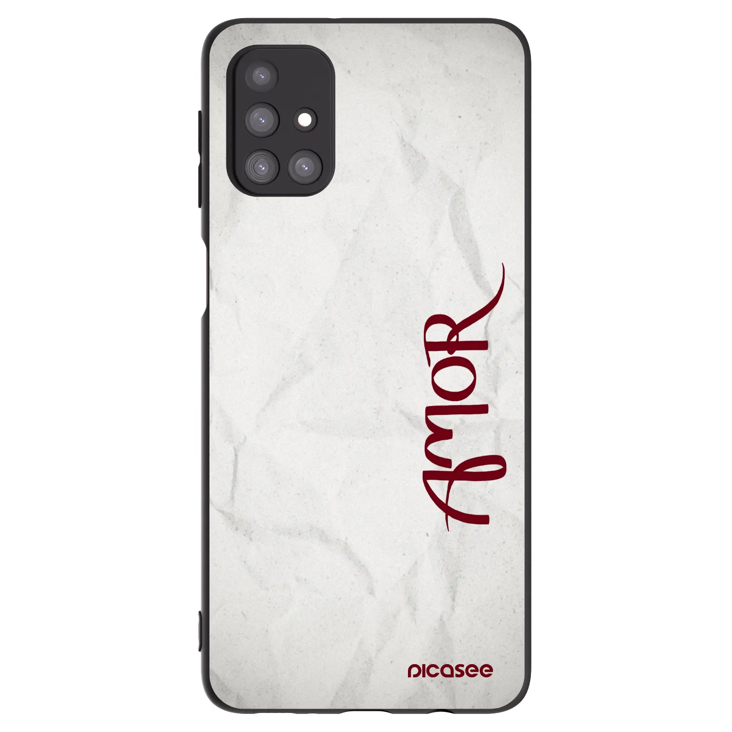 Picasee silikonski črni ovitek za Samsung Galaxy M31s - Amor
