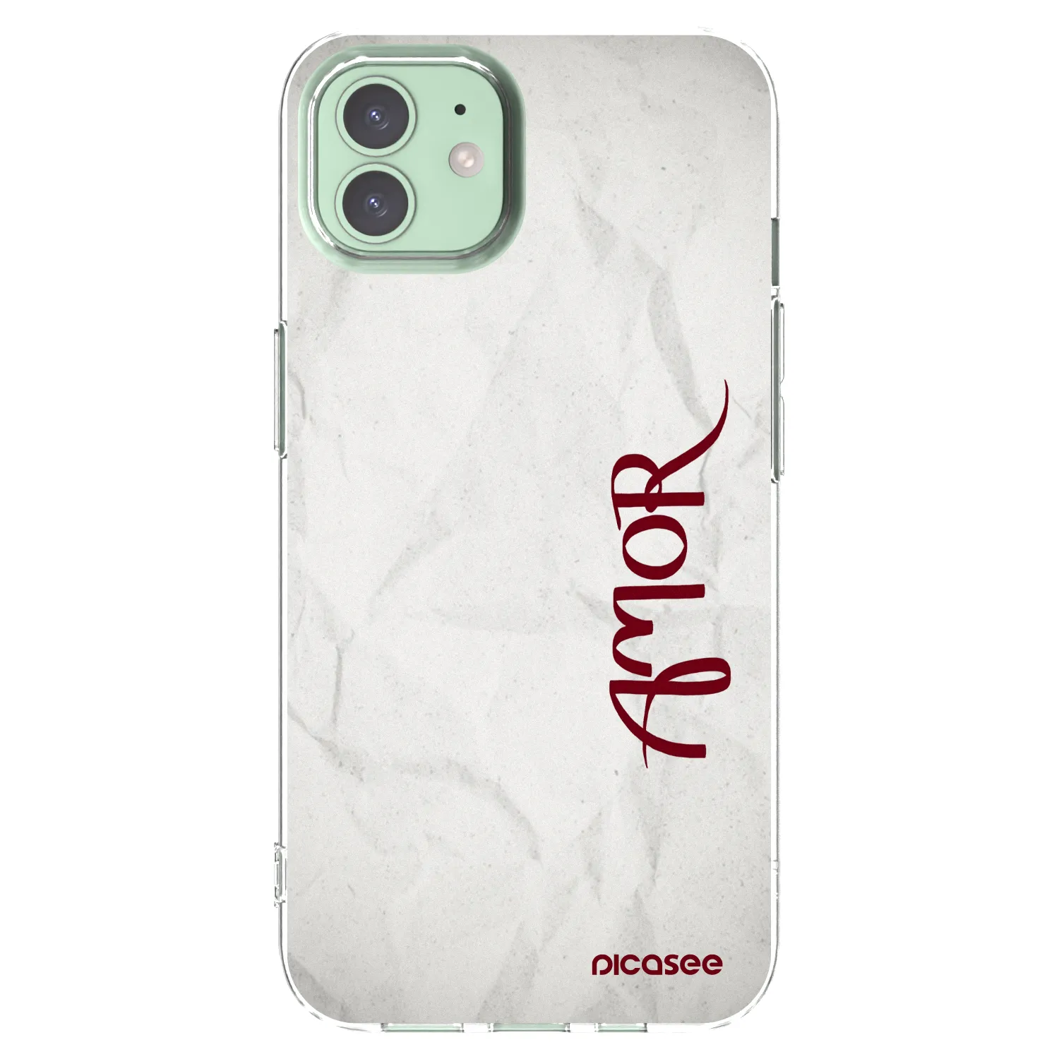 Picasee silikonski prozorni ovitek za Apple iPhone 12 - Amor