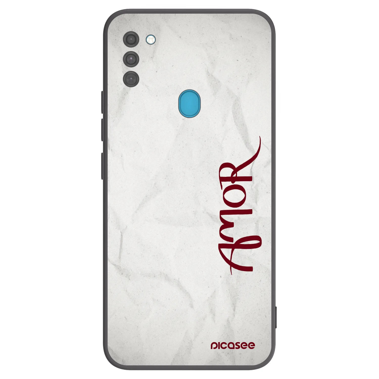 Picasee silikonski črni ovitek za Samsung Galaxy M11 - Amor