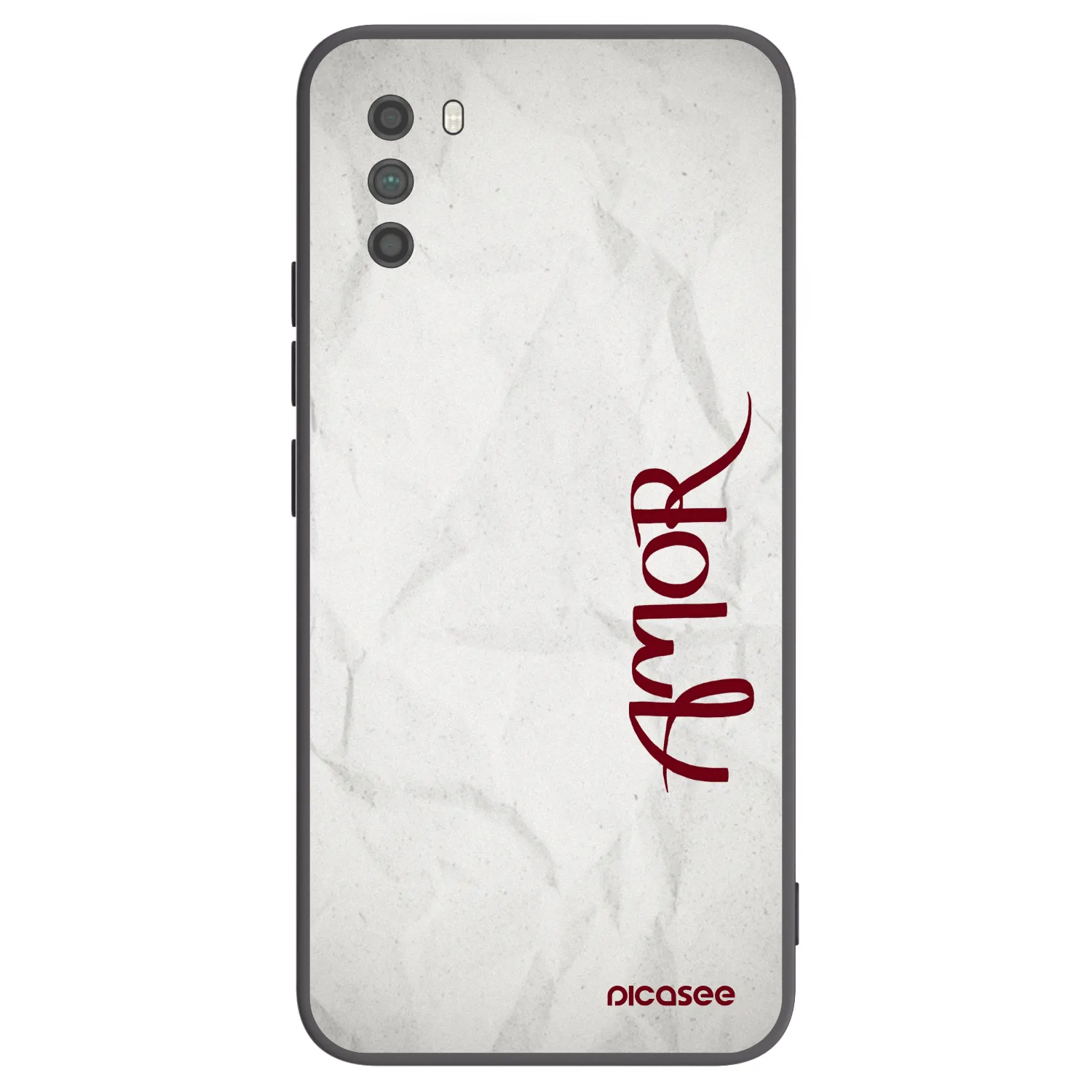 Picasee silikonski črni ovitek za Xiaomi Poco M3 - Amor