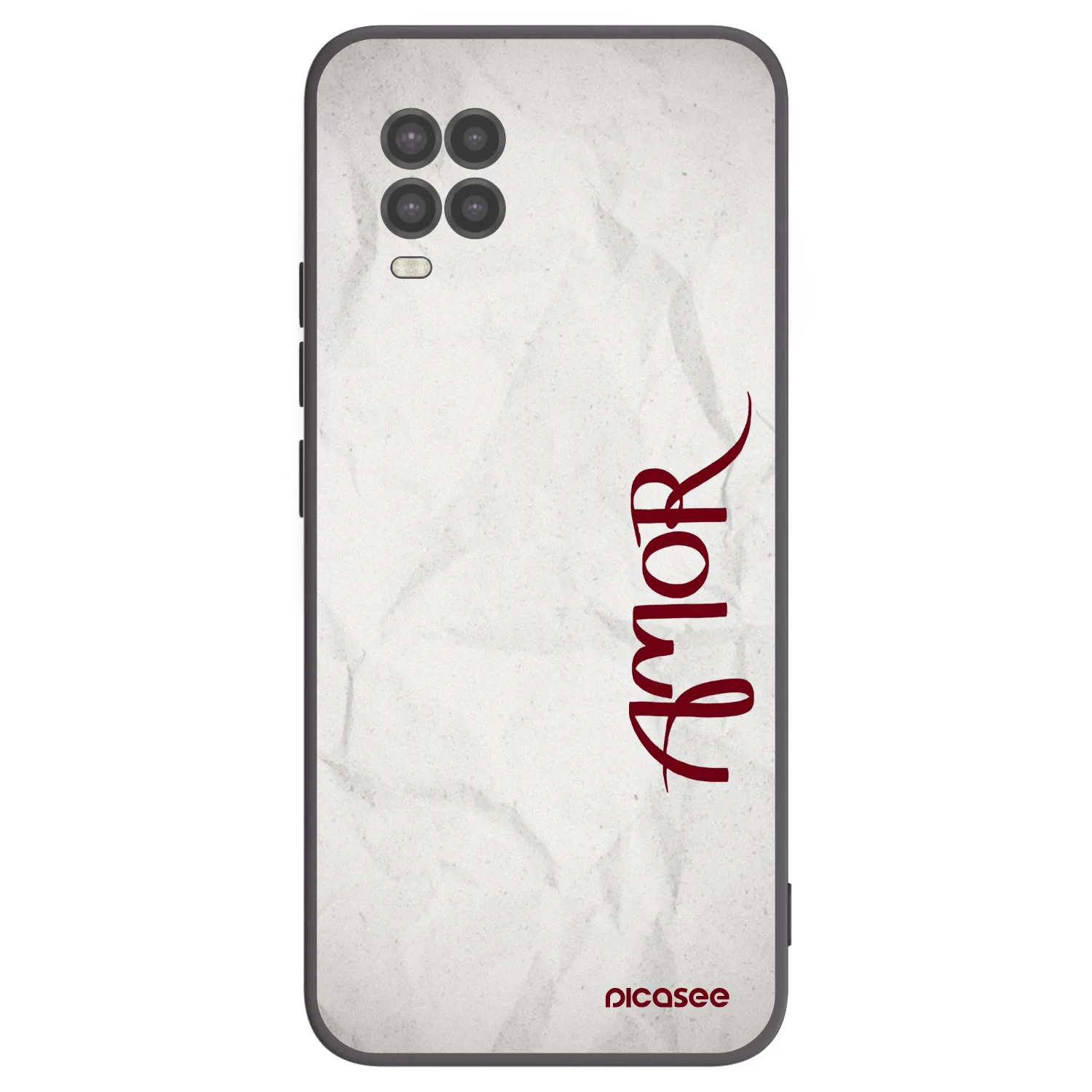 Picasee silikonski črni ovitek za Xiaomi Mi 10 Lite - Amor