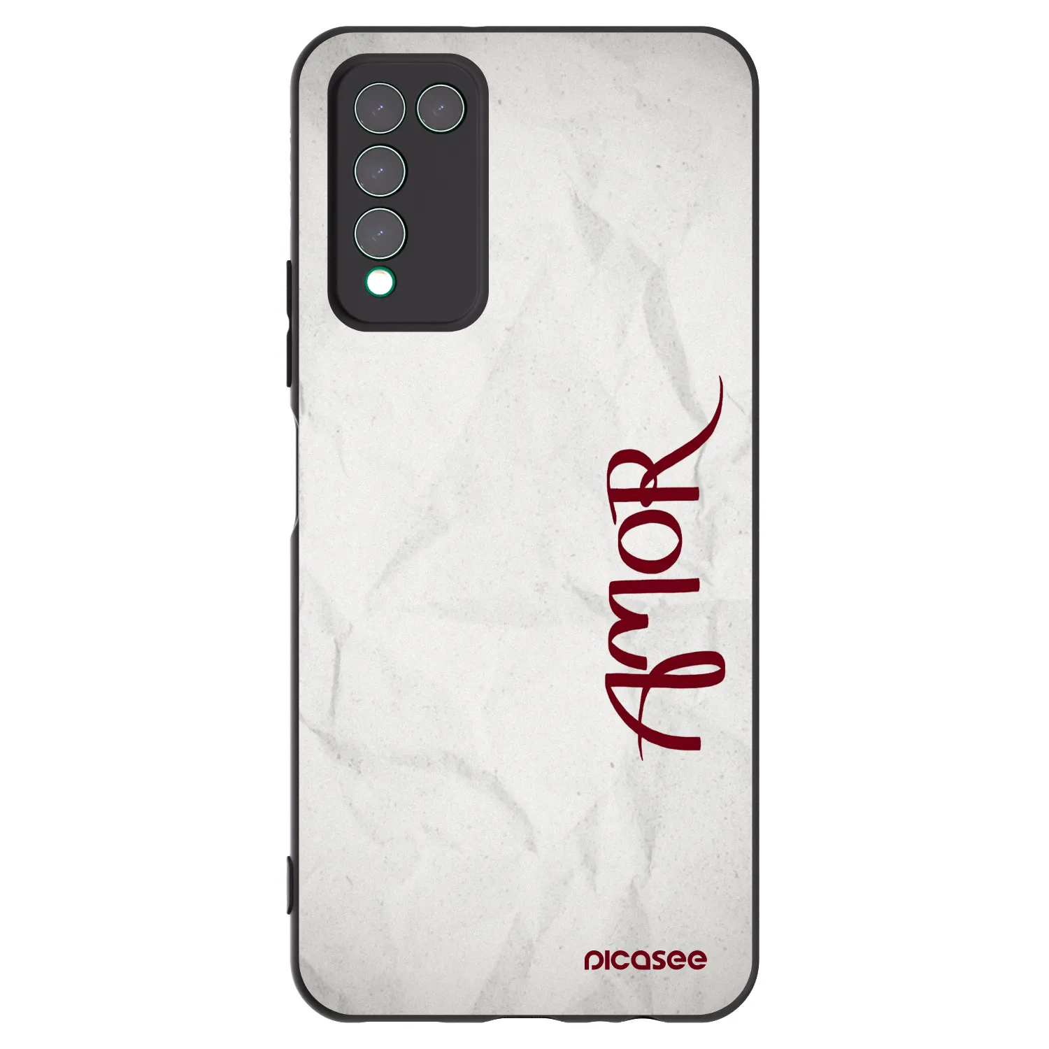 Picasee silikonski črni ovitek za Honor 10X Lite - Amor