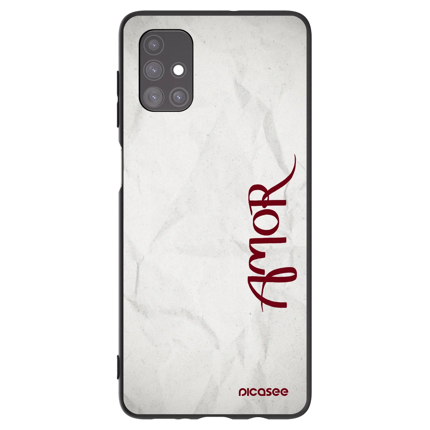 Picasee silikonski črni ovitek za Samsung Galaxy M51 M515F - Amor