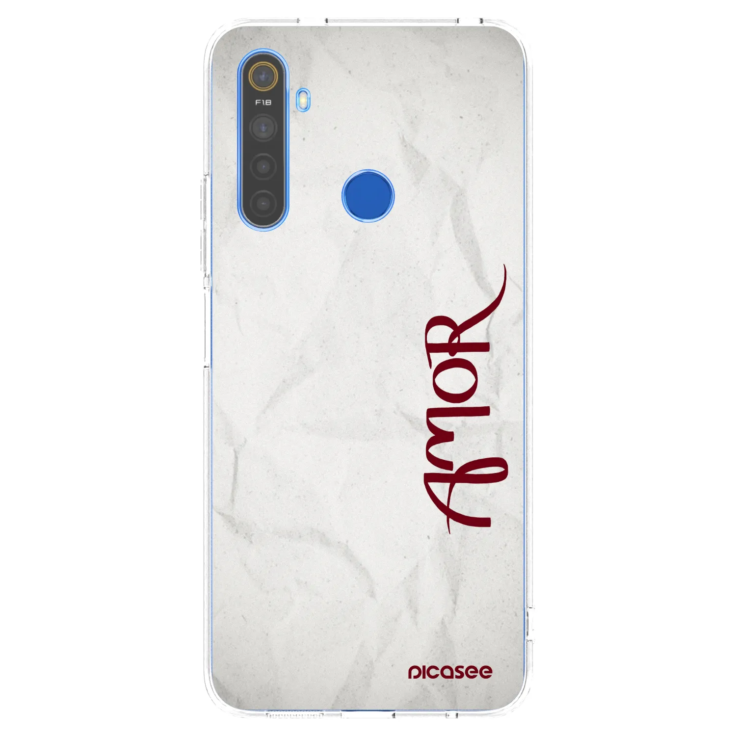 Picasee silikonski prozorni ovitek za Realme 5 - Amor