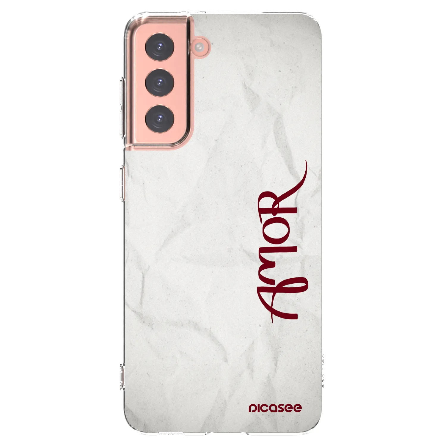 Picasee silikonski prozorni ovitek za Samsung Galaxy S21 5G G991B - Amor