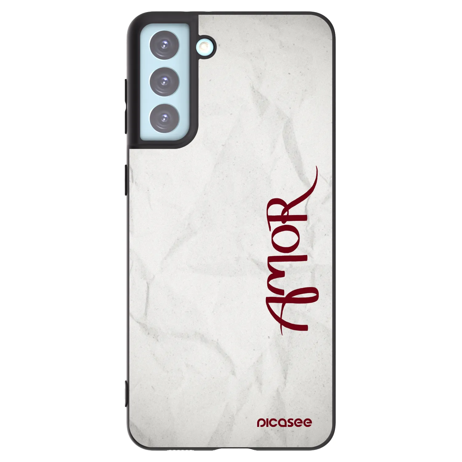 Picasee silikonski črni ovitek za Samsung Galaxy S21+ 5G G996F - Amor