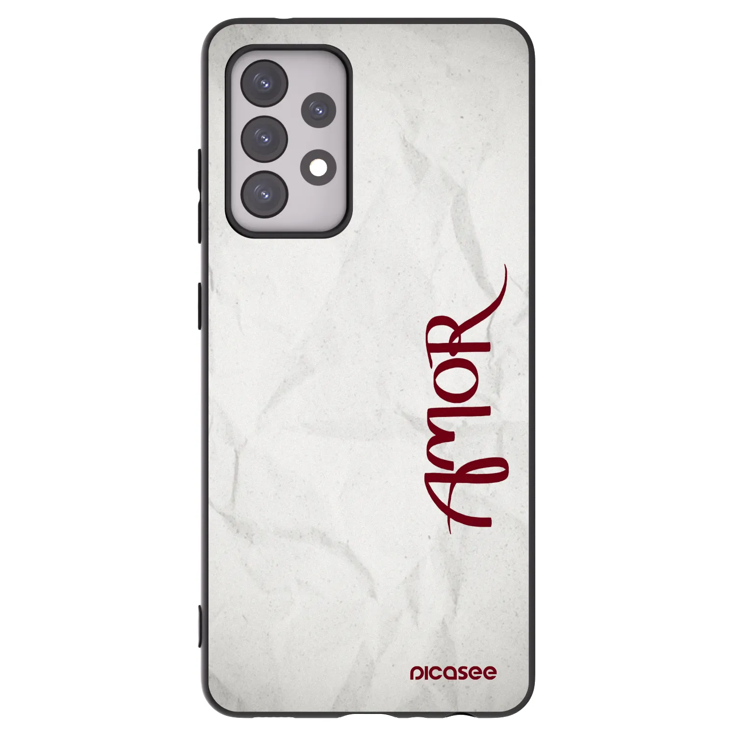 Picasee silikonski črni ovitek za Samsung Galaxy A52 5G A525F - Amor